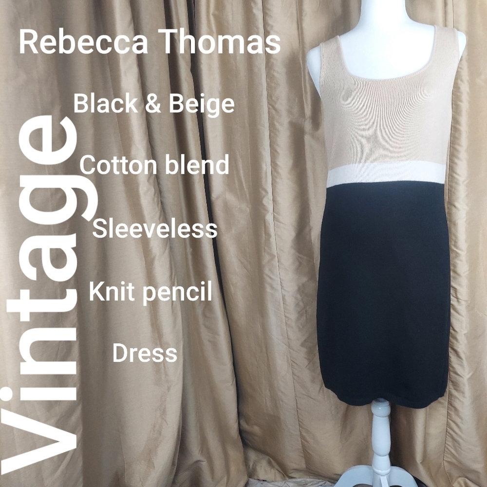 Vintage Rebecca Thomas knit dress size M